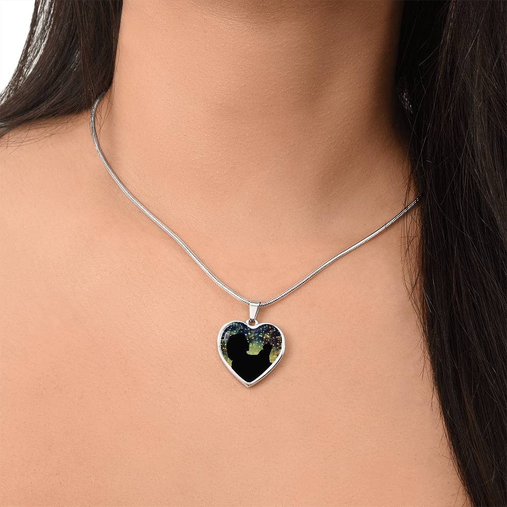Cat Lady Christmas Love Necklace