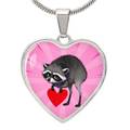 Jimothy Raccoon Heart Necklace – Cute Keepsake Jewelry