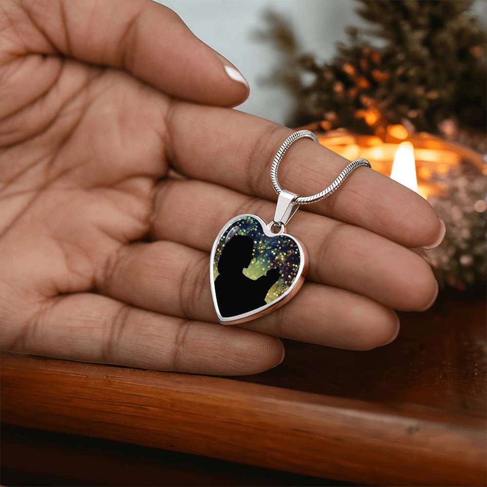 Cat Lady Christmas Love Necklace