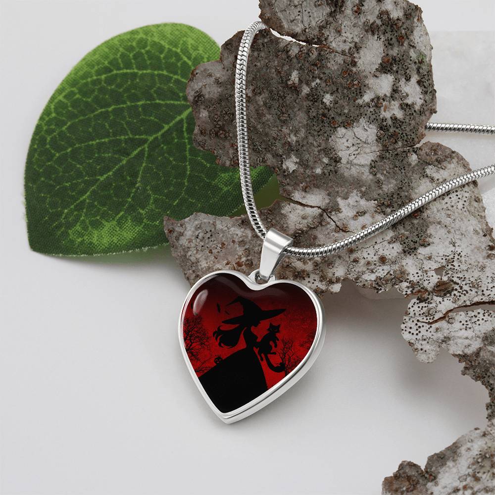 Halloween Cat Lady Love Necklace