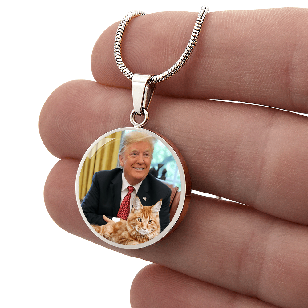 Trump with Cat Necklace ShineOn Fulfillment