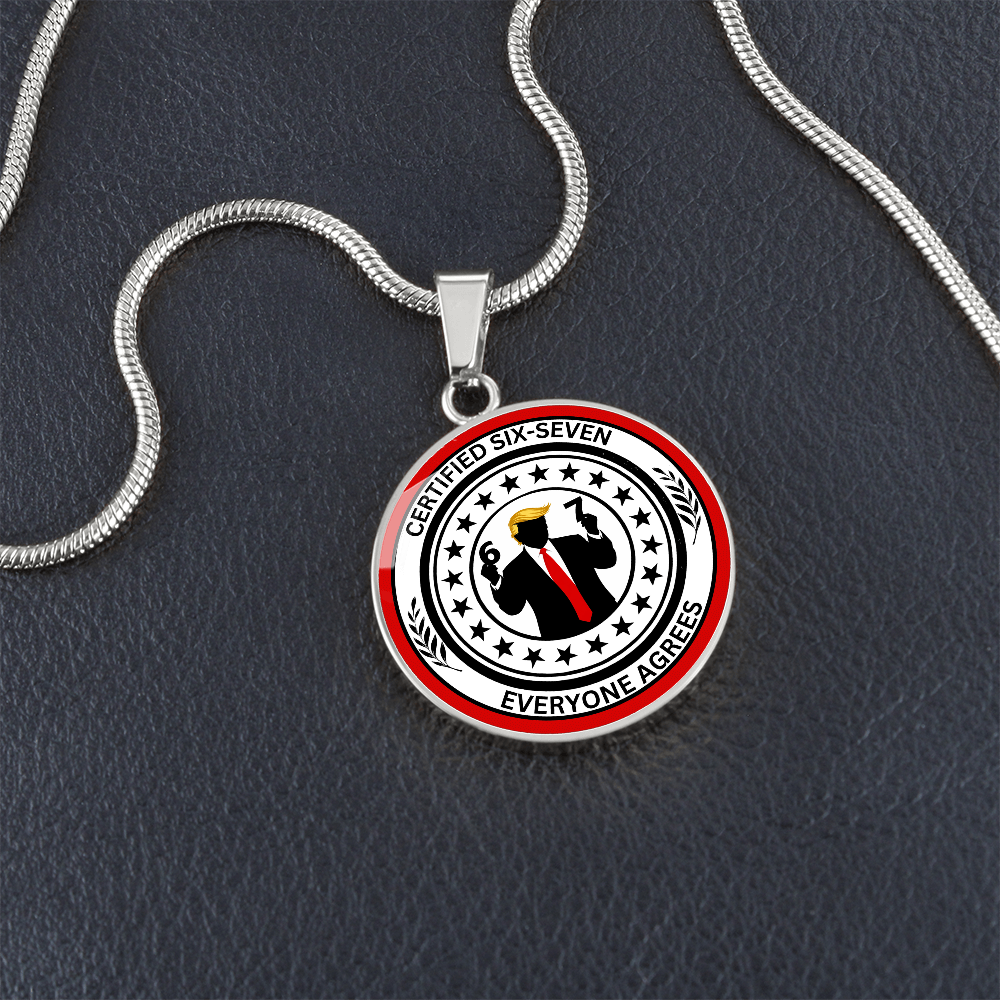 Six Seven Circle Necklace – Political Parody Statement Jewelry