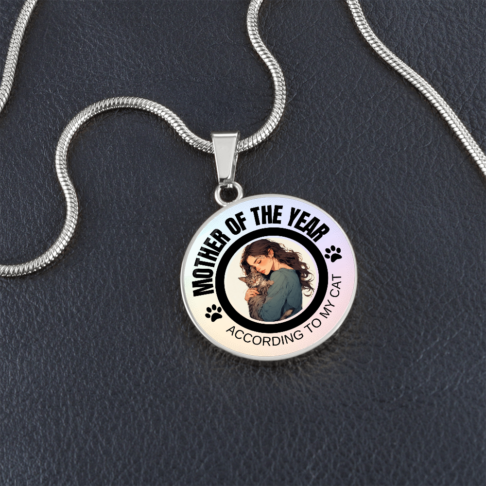 Mother of the Year Pendant Necklace