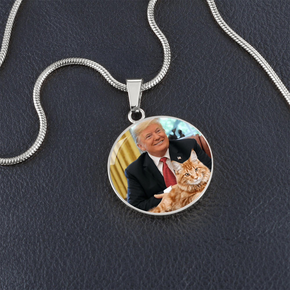 Trump with Cat Necklace ShineOn Fulfillment