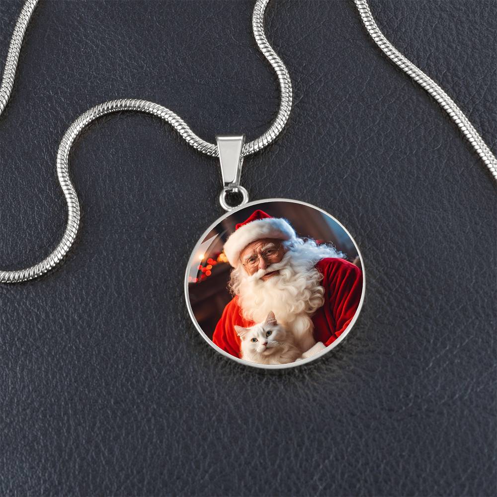 Santa Claus' Cat Necklace