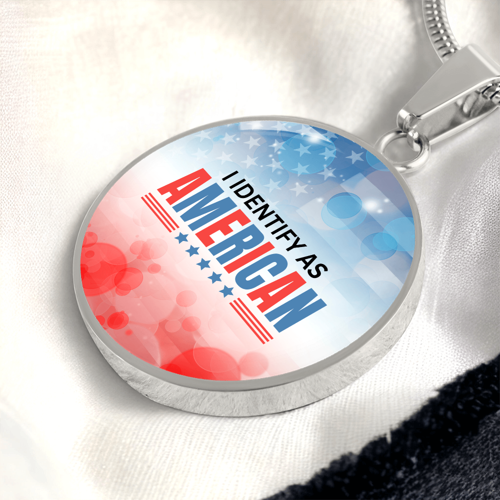 I Identify as American Necklace ShineOn Fulfillment