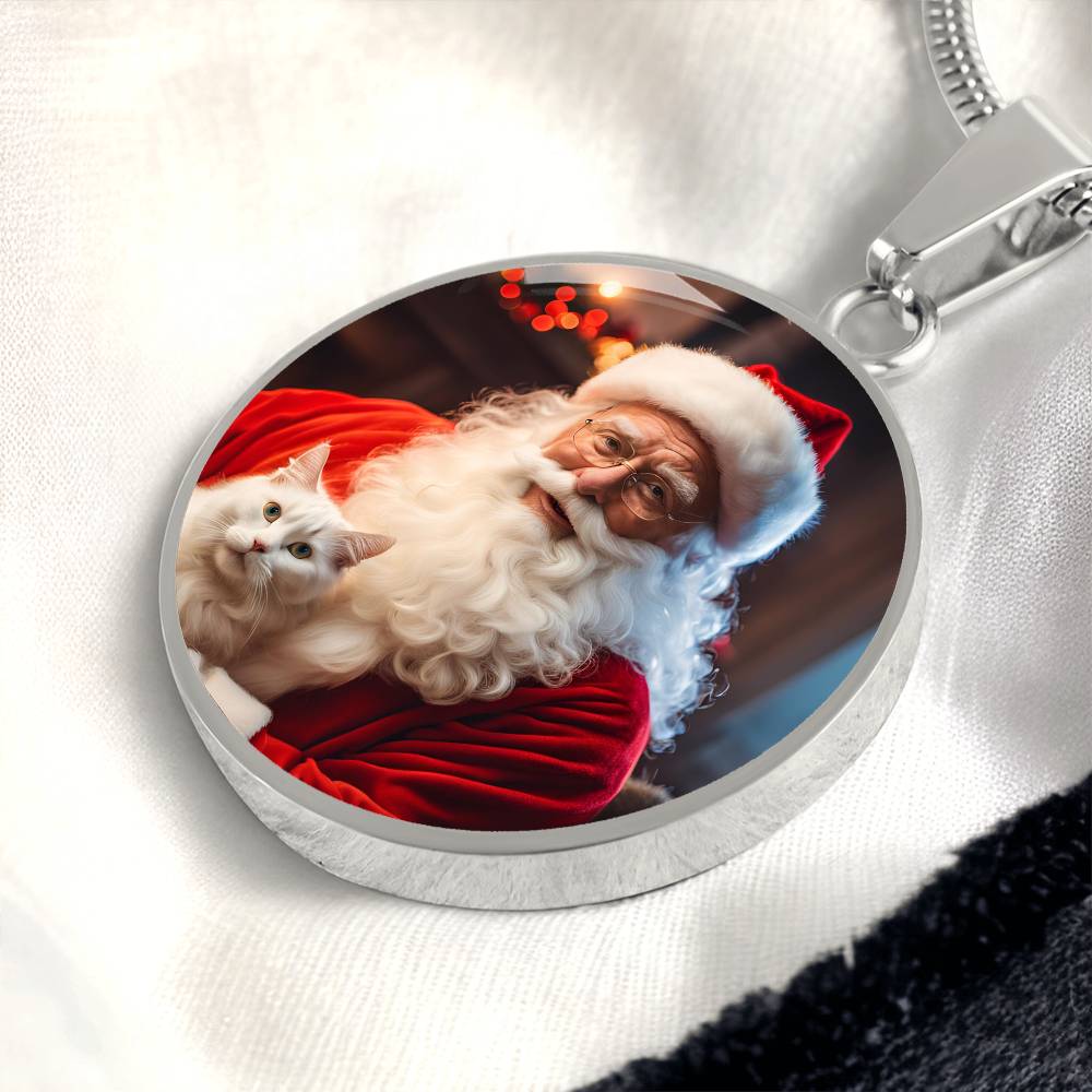 Santa Claus' Cat Necklace