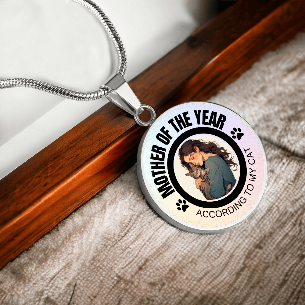 Mother of the Year Pendant Necklace