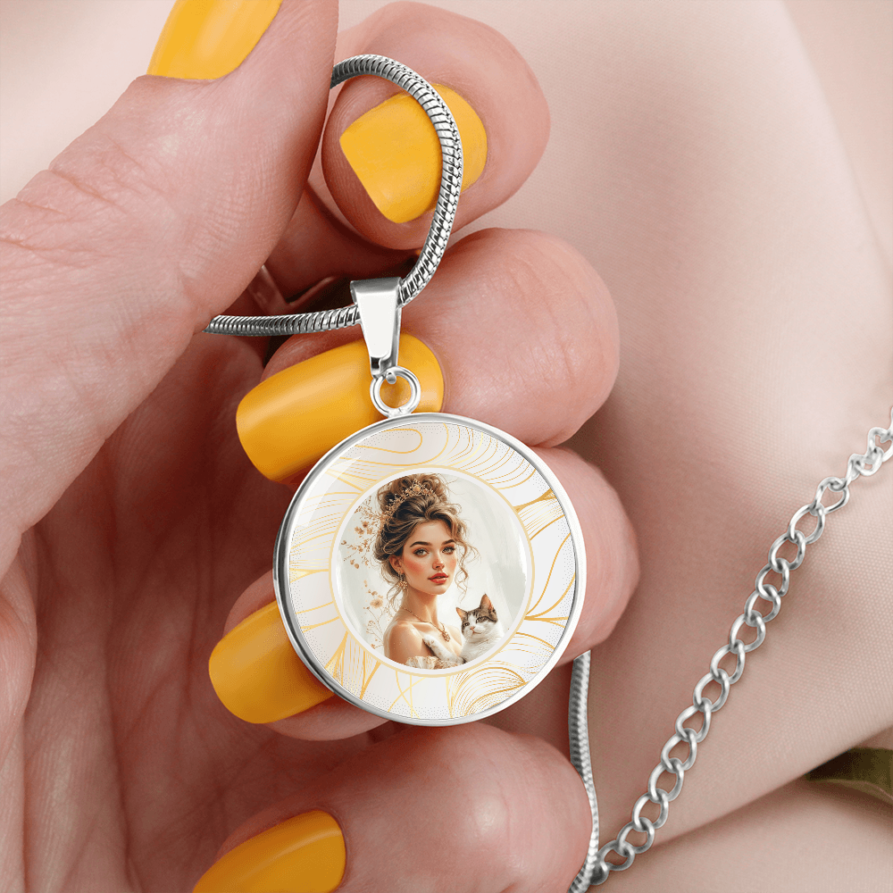 Beautiful Cat Lady Pendant Necklace