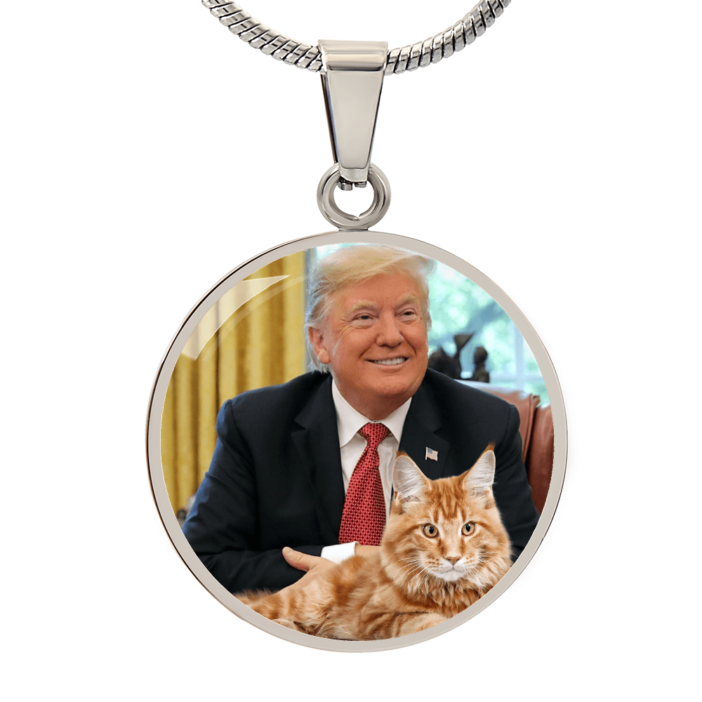 Trump with Cat Necklace ShineOn Fulfillment