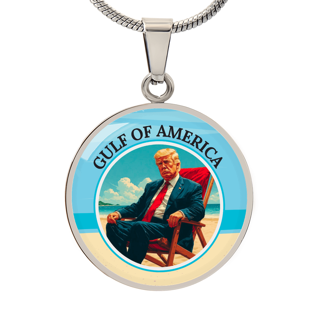 Trump Lounging on the American Gulf Necklace