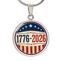 1776–2026 Patriotic Necklace | America 250 Americana Pendant