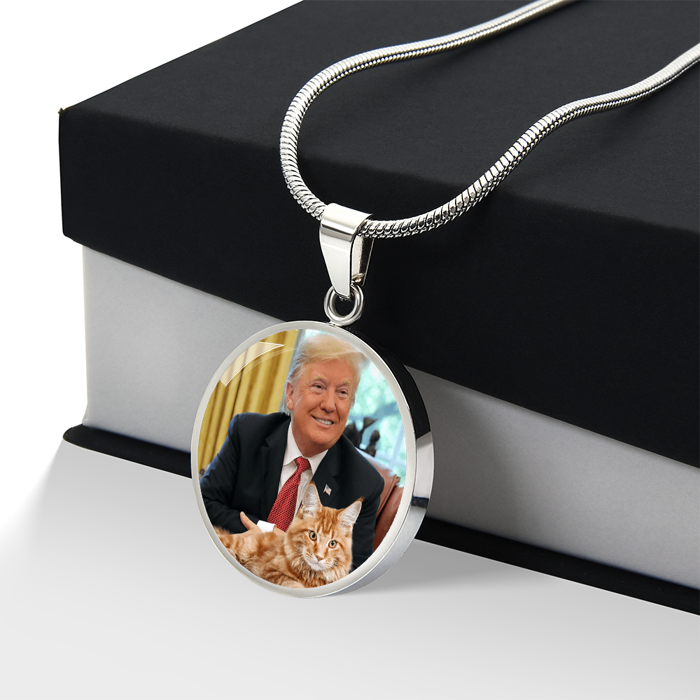 Trump with Cat Necklace ShineOn Fulfillment