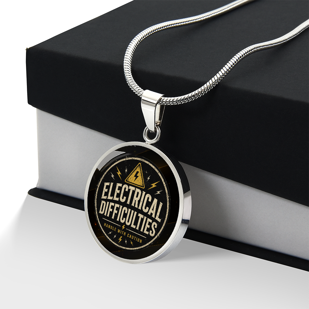 Electrical Difficulties Subtle Epilepsy Awareness Necklace