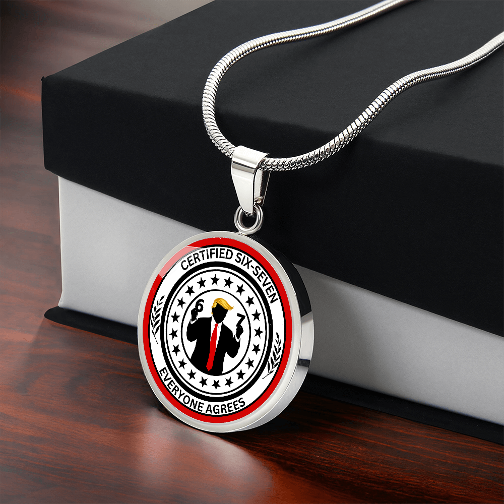 Six Seven Circle Necklace – Political Parody Statement Jewelry