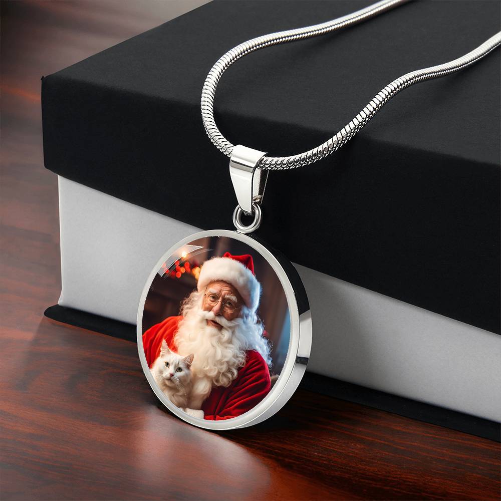 Santa Claus' Cat Necklace