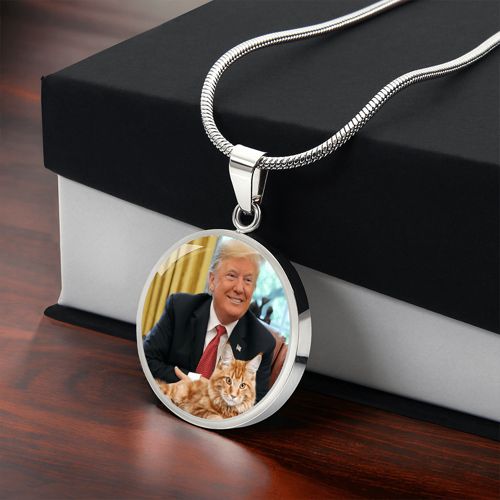 Trump with Cat Necklace ShineOn Fulfillment