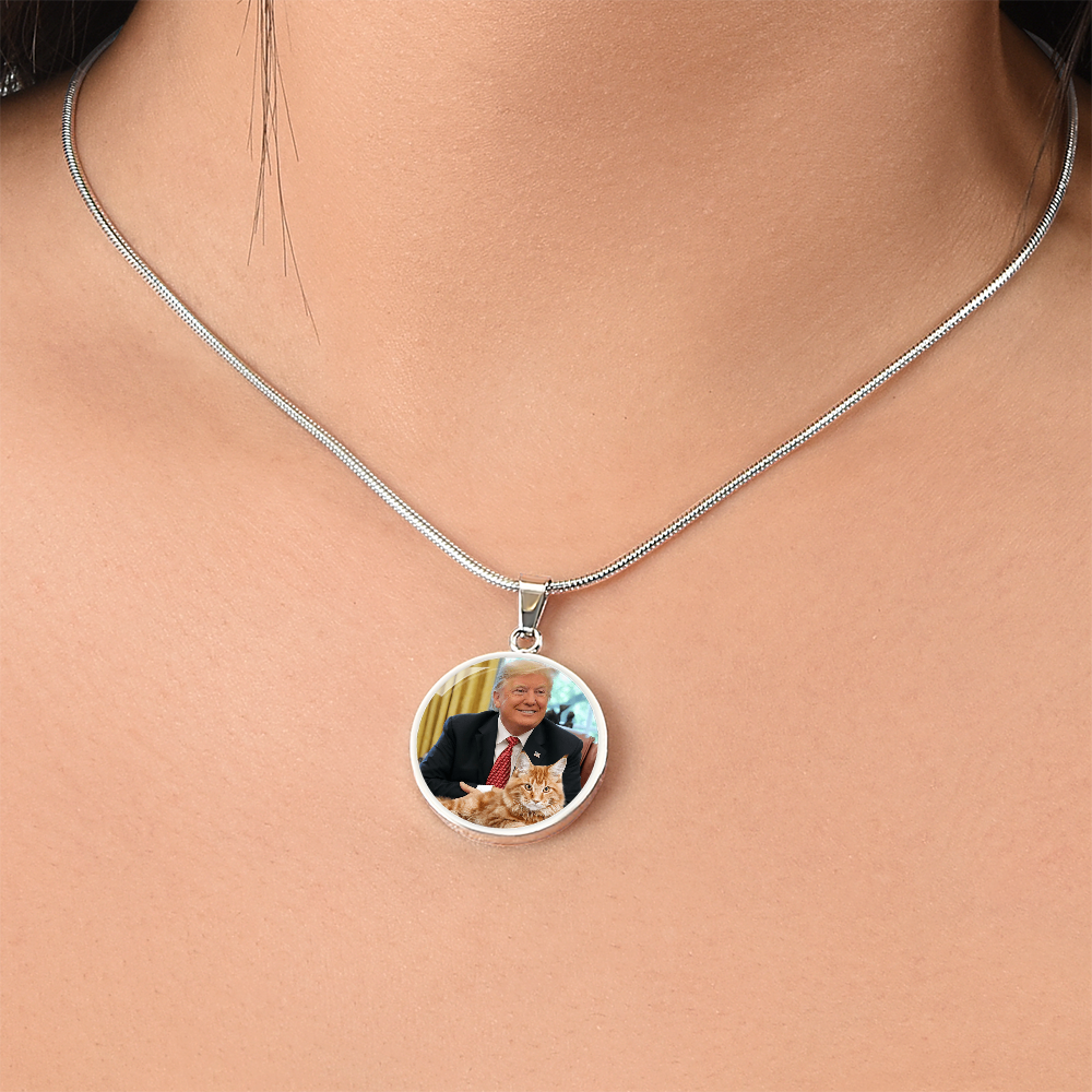 Trump with Cat Necklace ShineOn Fulfillment