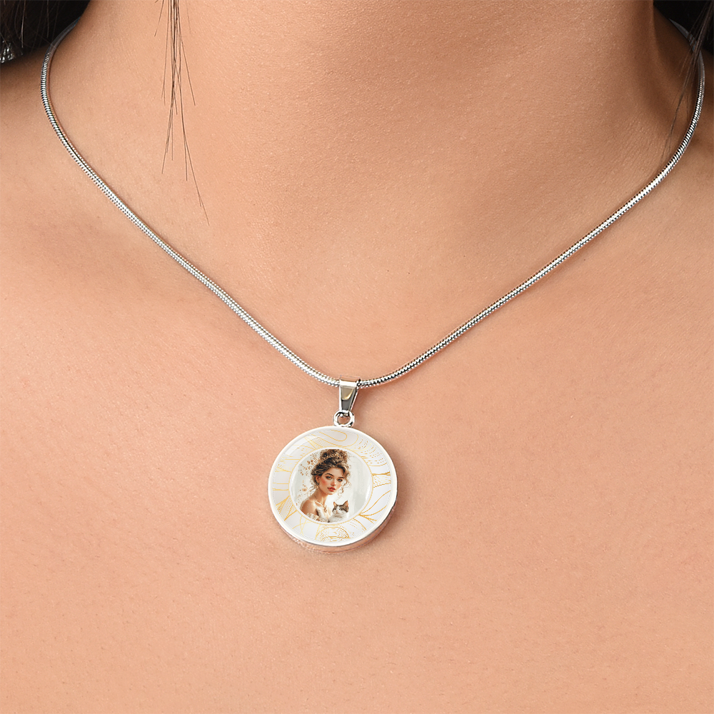 Beautiful Cat Lady Pendant Necklace
