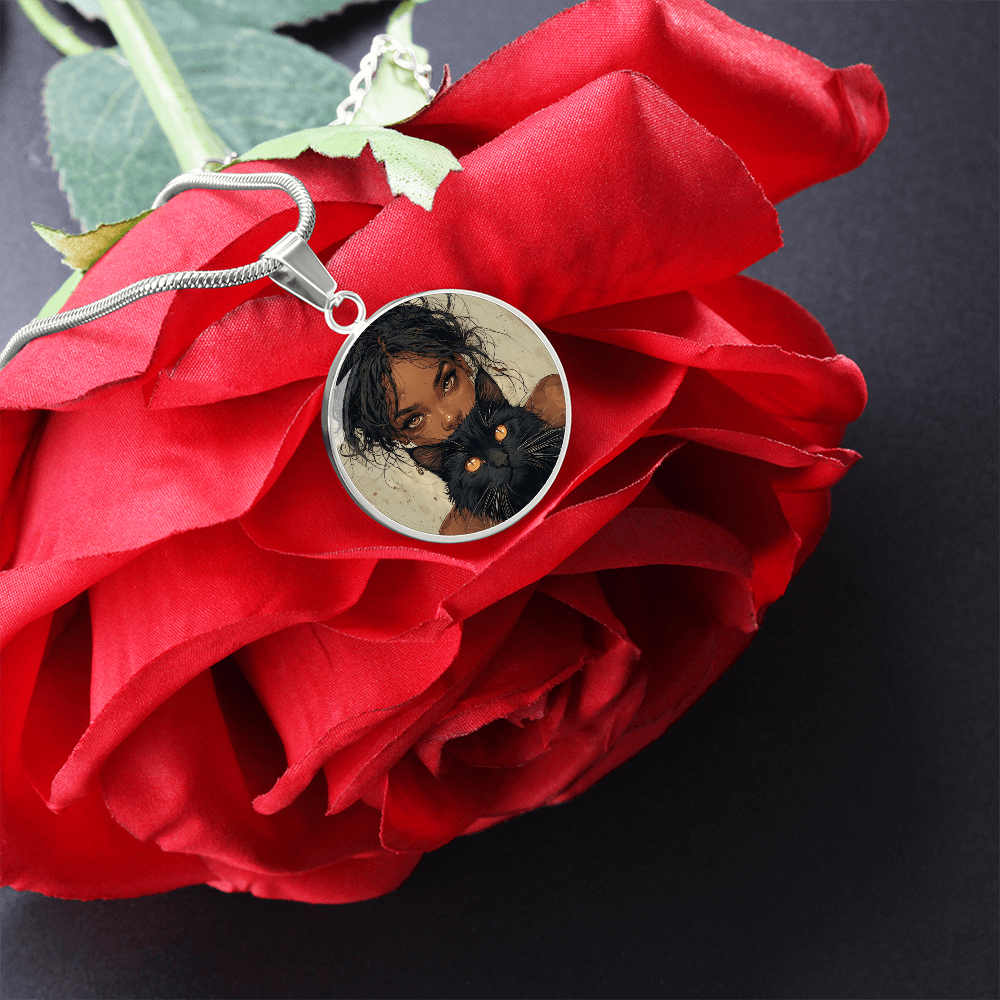 Beautiful Cat Lady Pendant Necklace