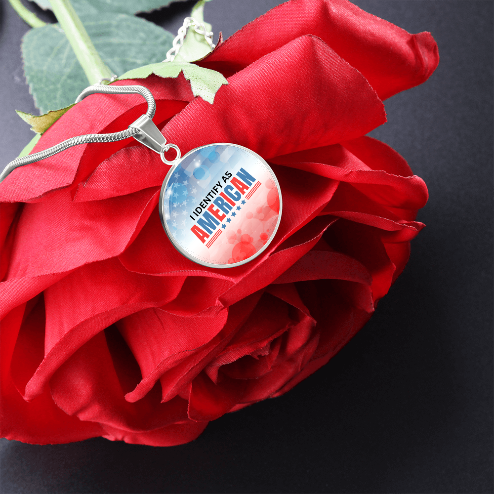 I Identify as American Necklace ShineOn Fulfillment