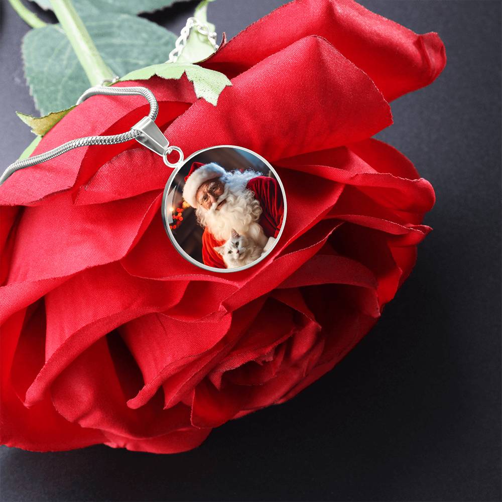 Santa Claus' Cat Necklace