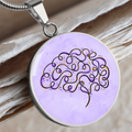 Beautifully Miswired Abstract Brain Necklace | Epilepsy Awareness Jewelry