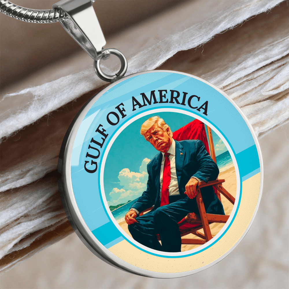 Trump Lounging on the American Gulf Necklace