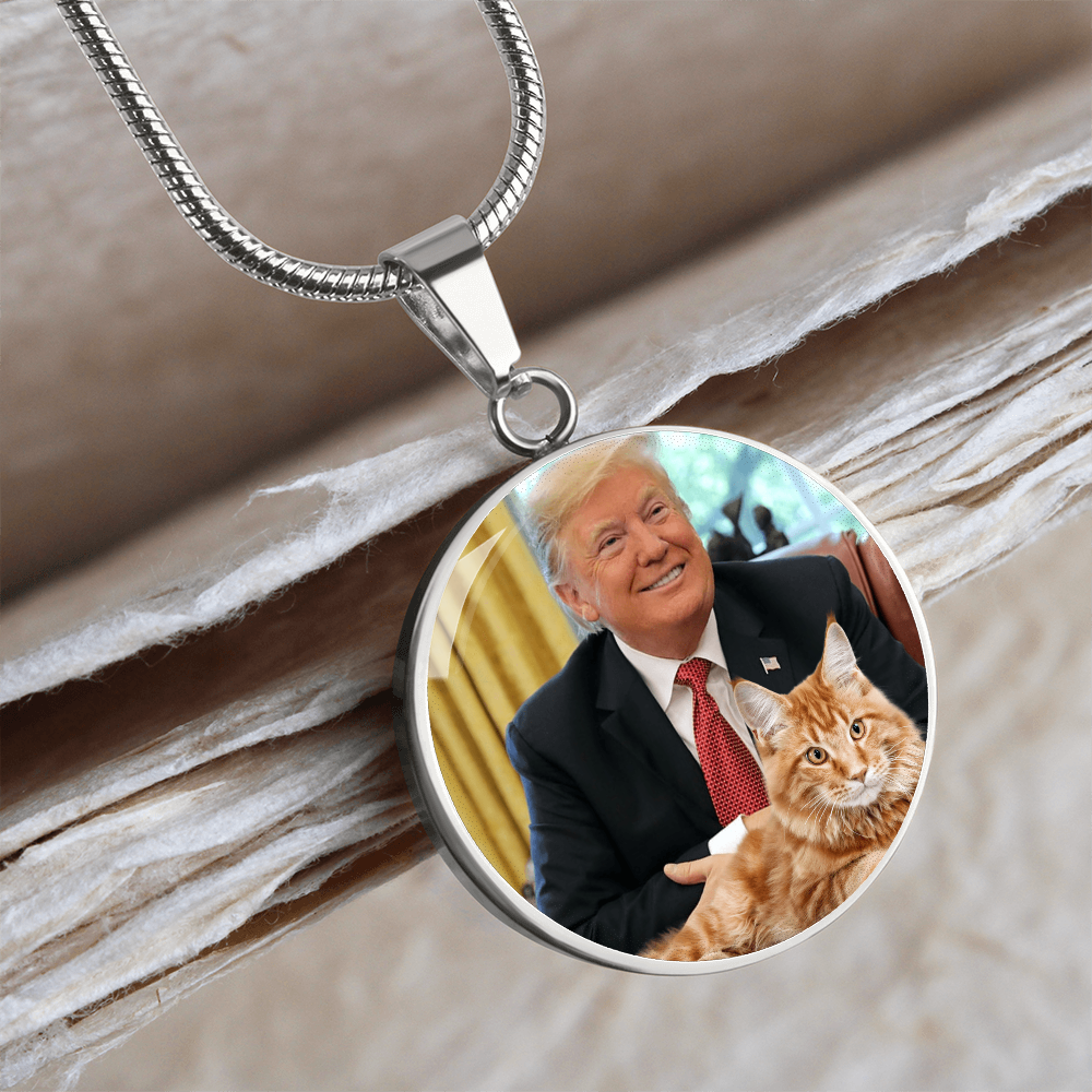 Trump with Cat Necklace ShineOn Fulfillment
