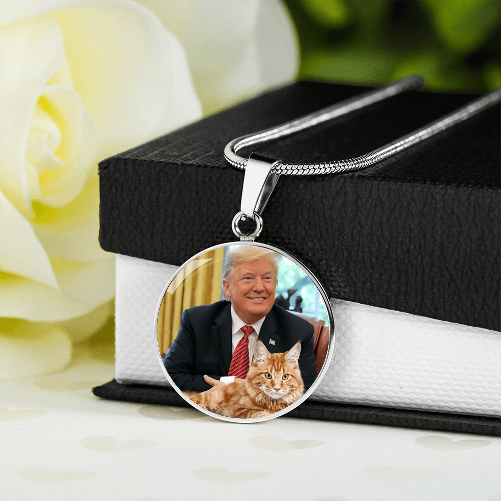 Trump with Cat Necklace ShineOn Fulfillment