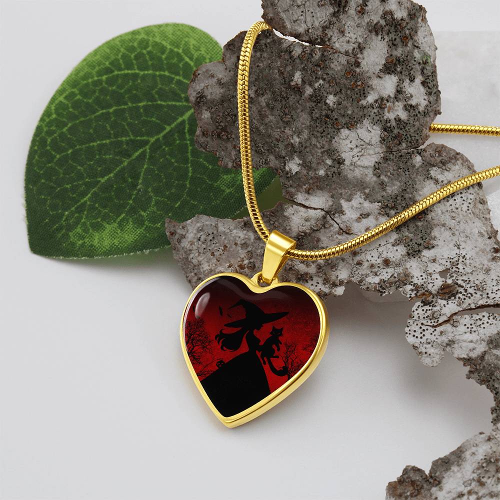 Halloween Cat Lady Love Necklace