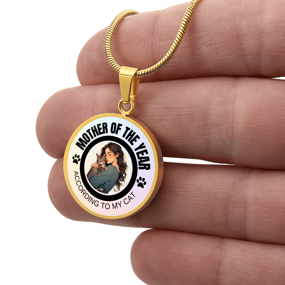 Mother of the Year Pendant Necklace
