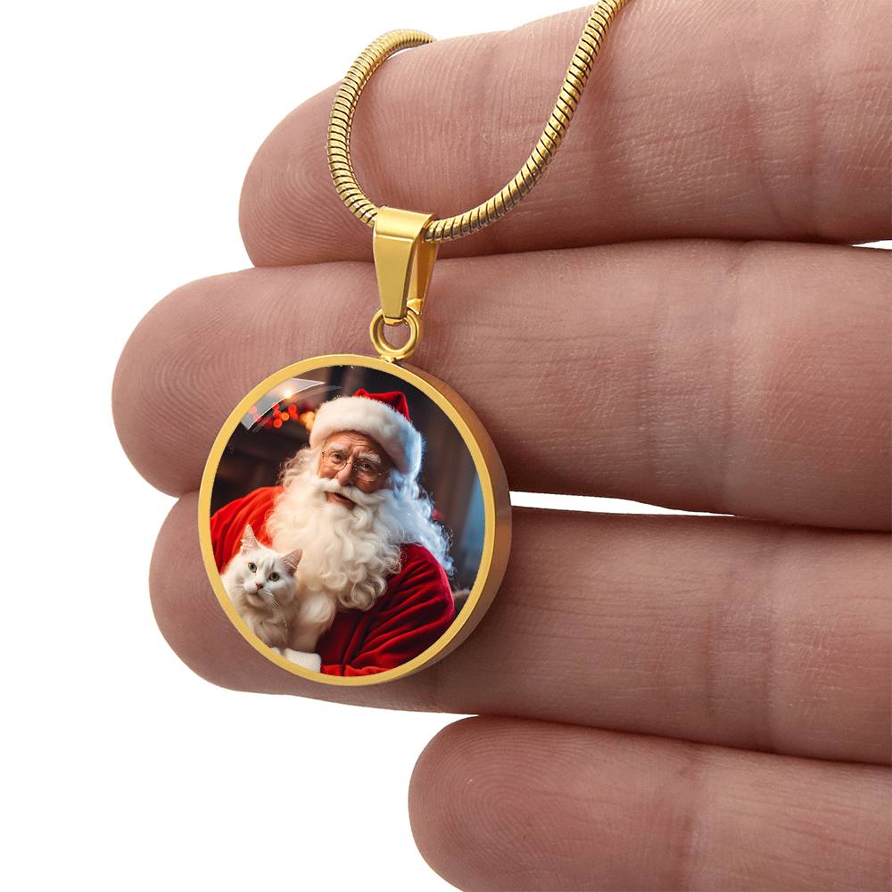 Santa Claus' Cat Necklace