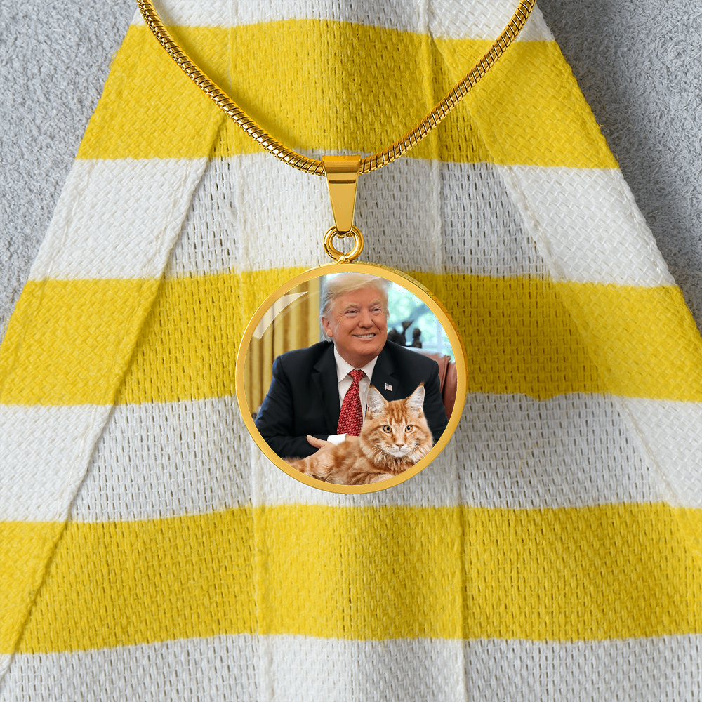 Trump with Cat Necklace ShineOn Fulfillment