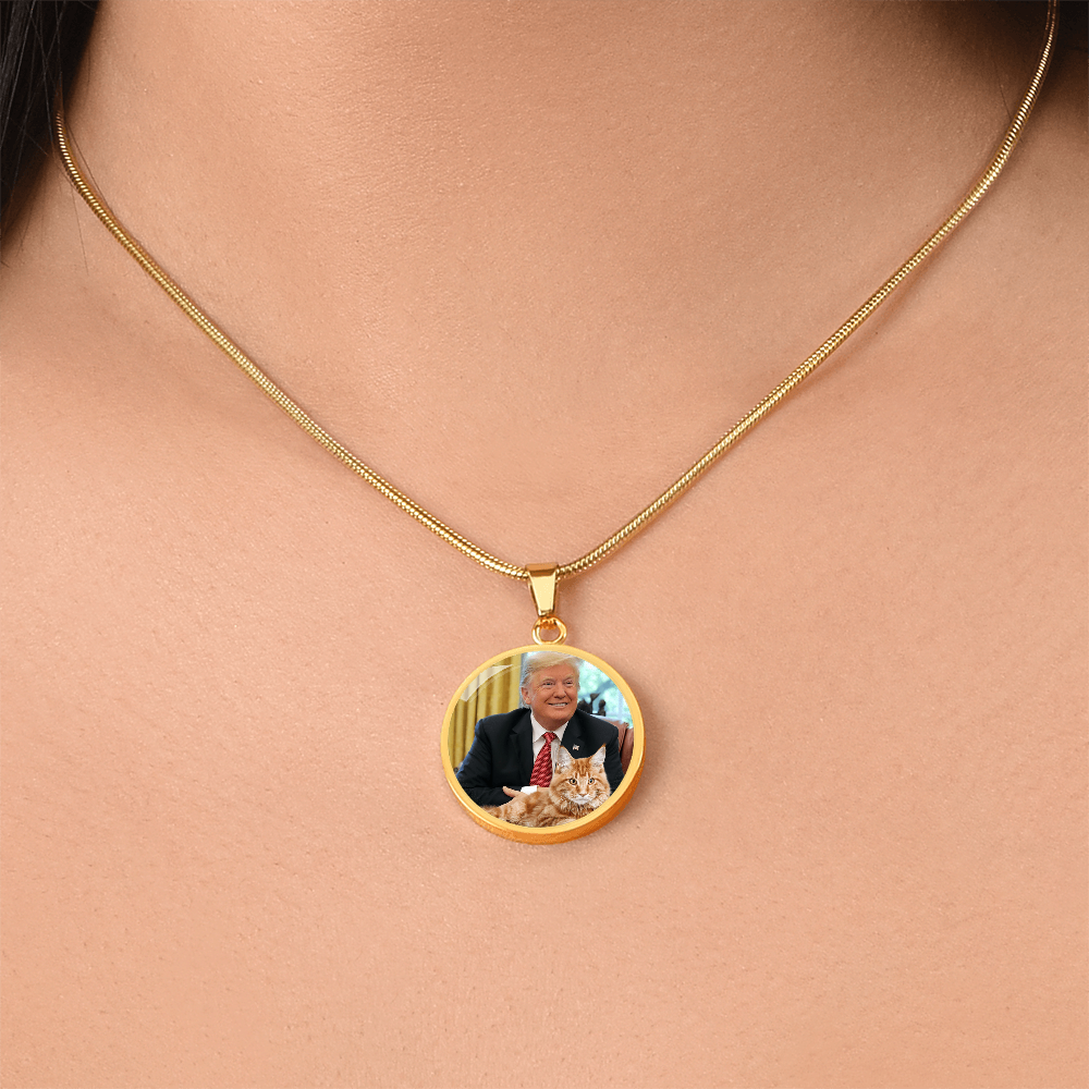 Trump with Cat Necklace ShineOn Fulfillment