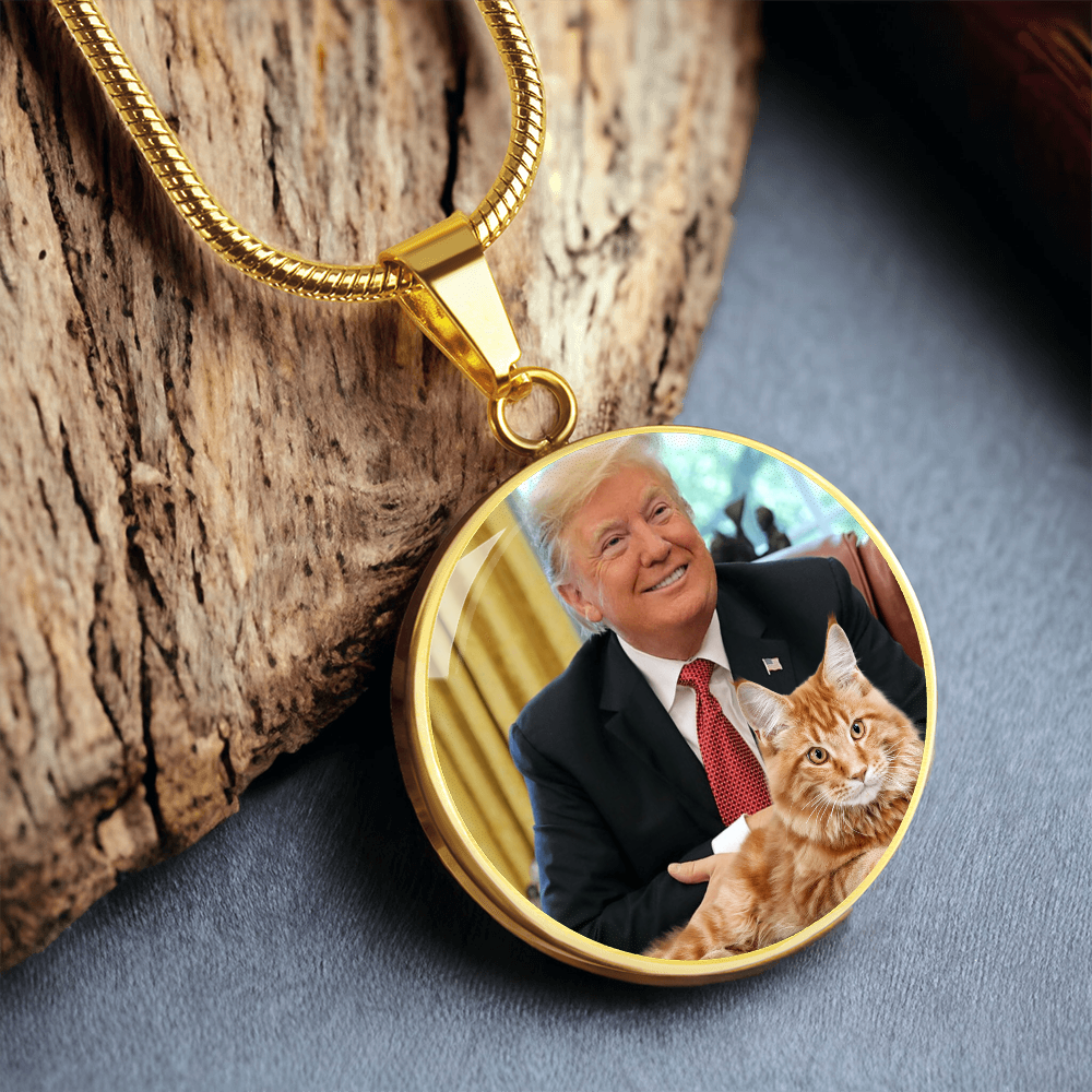 Trump with Cat Necklace ShineOn Fulfillment