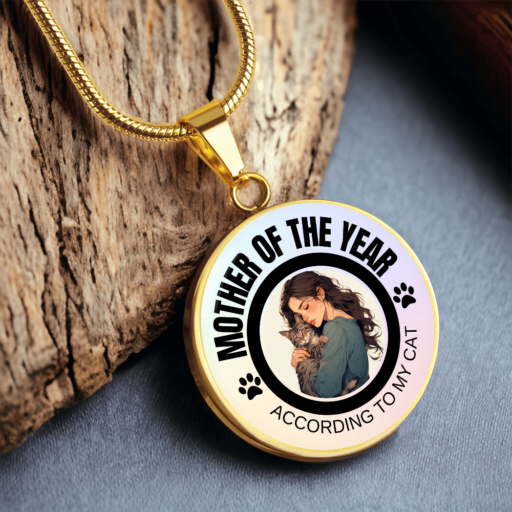Mother of the Year Pendant Necklace