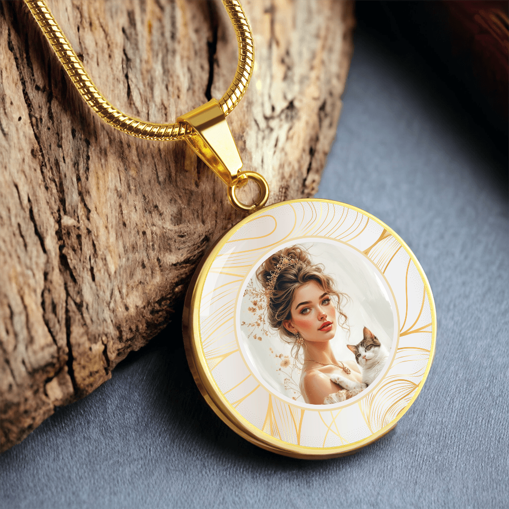 Beautiful Cat Lady Pendant Necklace
