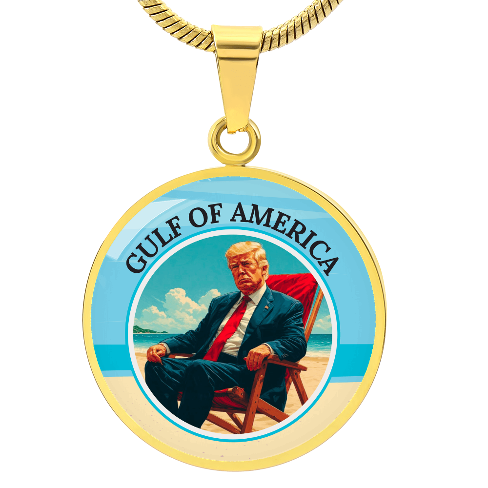 Trump Lounging on the American Gulf Necklace