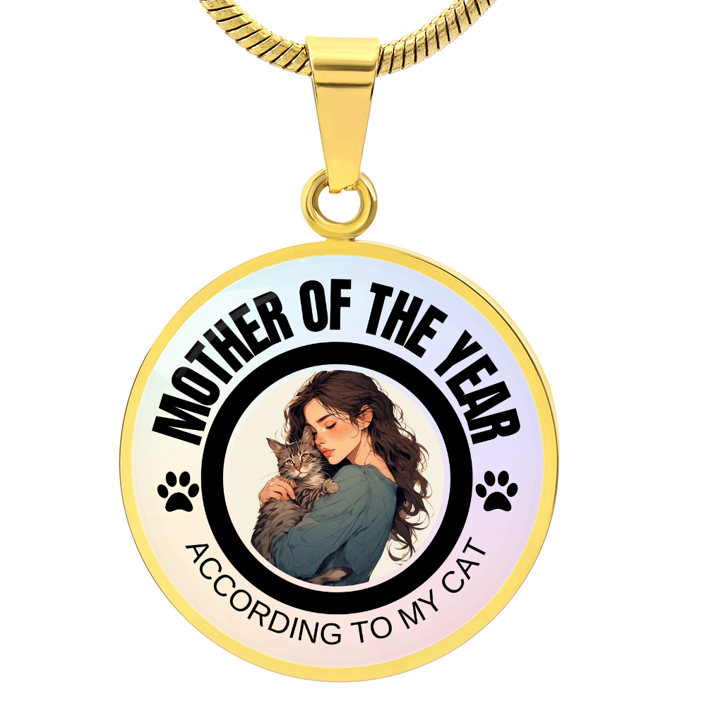Mother of the Year Pendant Necklace