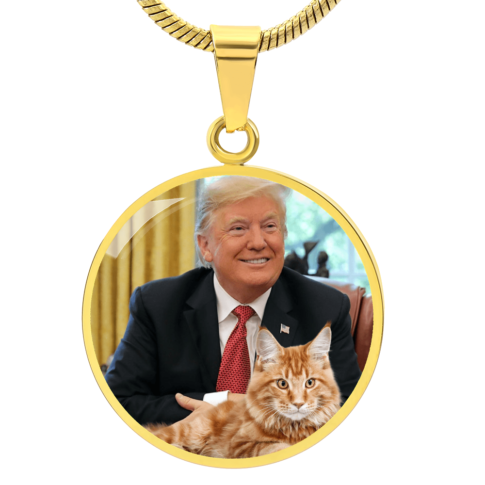 Trump with Cat Necklace ShineOn Fulfillment
