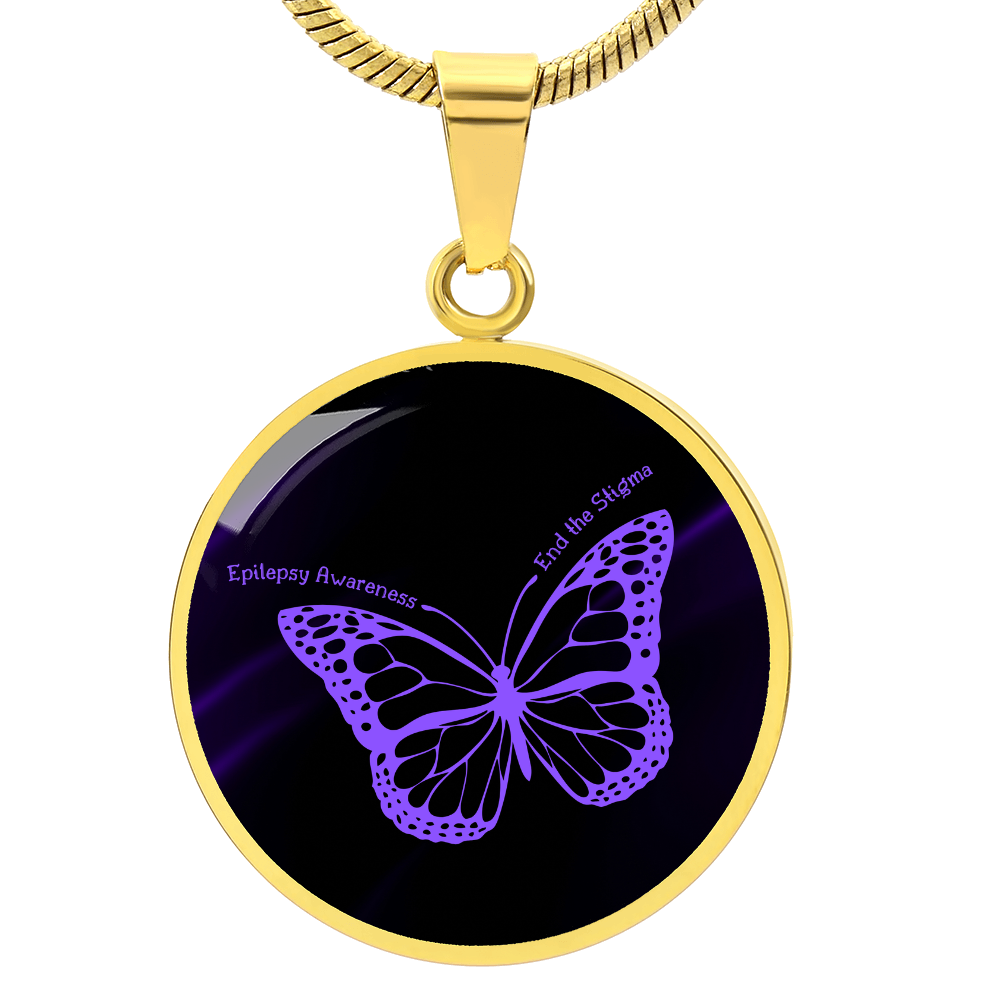 Epilepsy Butterfly Necklace ShineOn Fulfillment