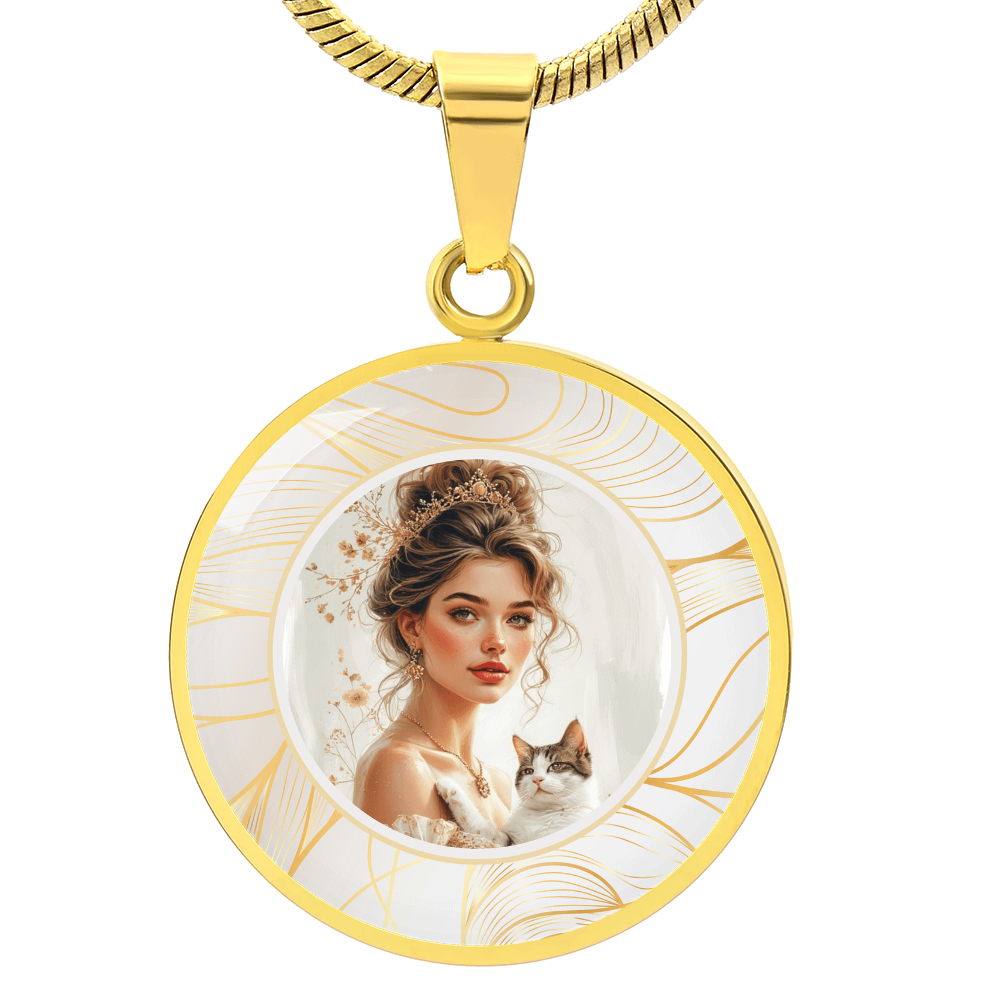 Beautiful Cat Lady Pendant Necklace