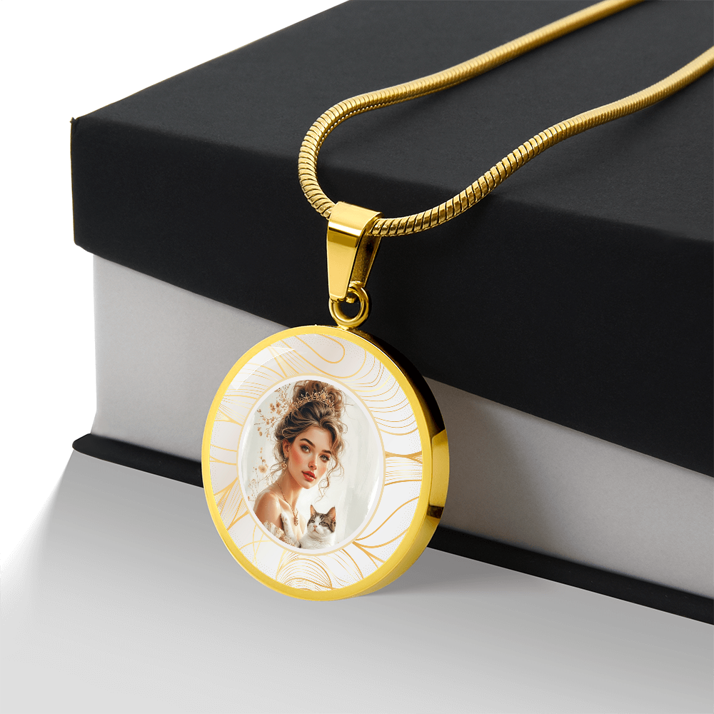 Beautiful Cat Lady Pendant Necklace