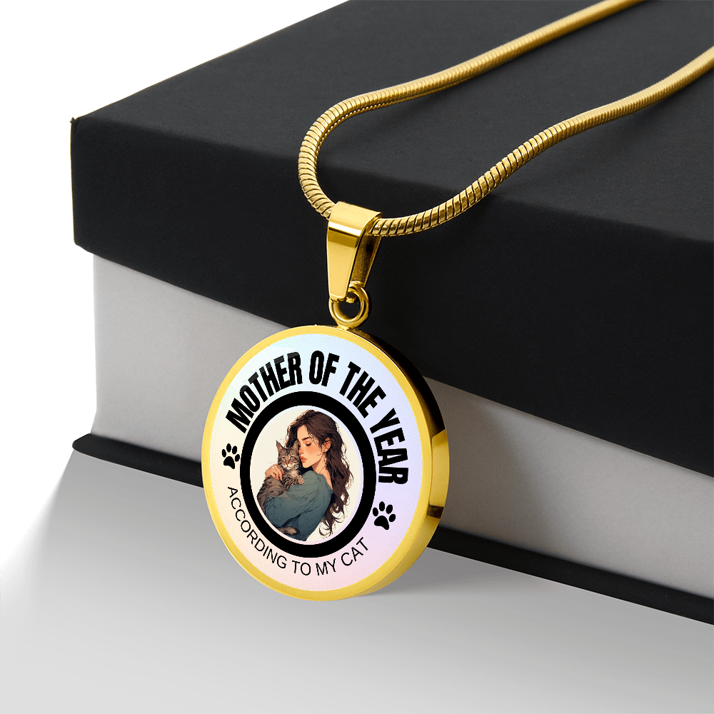 Mother of the Year Pendant Necklace