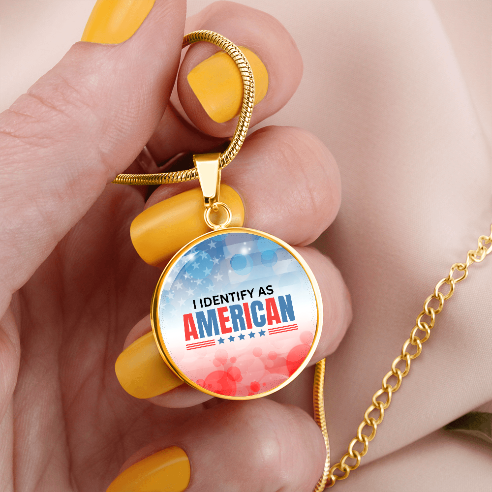 I Identify as American Necklace ShineOn Fulfillment