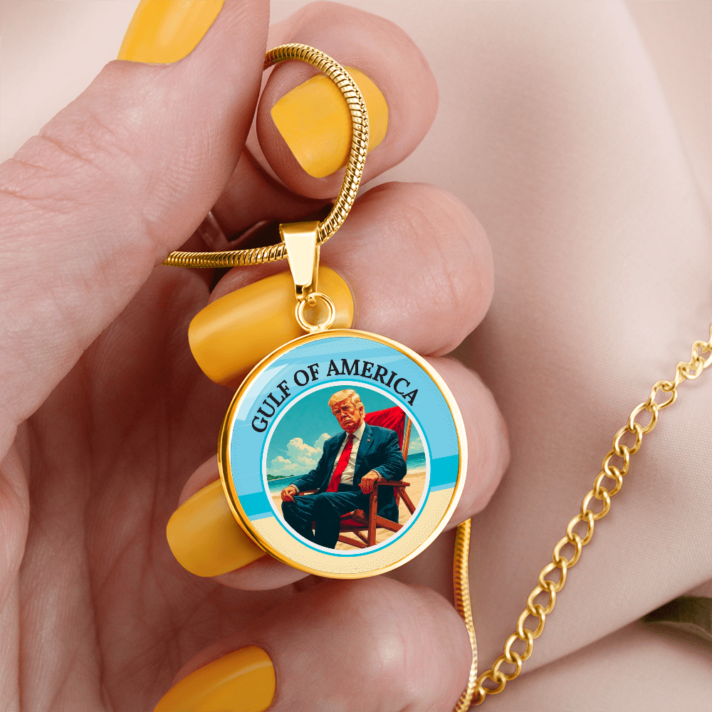 Trump Lounging on the American Gulf Necklace