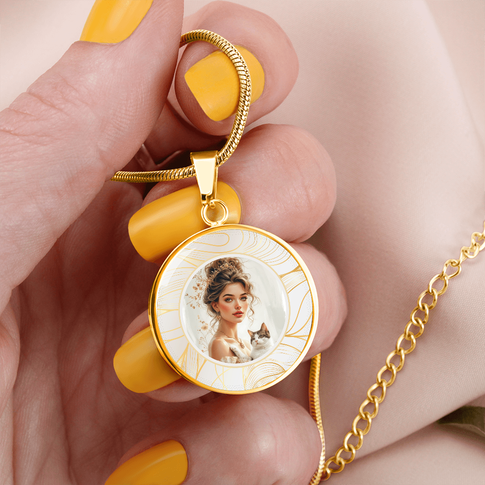 Beautiful Cat Lady Pendant Necklace