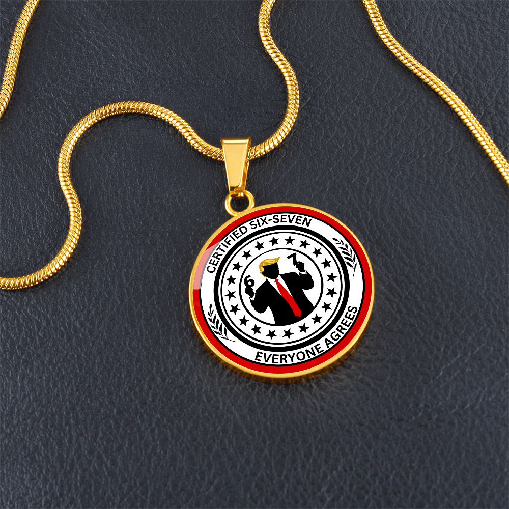Six Seven Circle Necklace – Political Parody Statement Jewelry