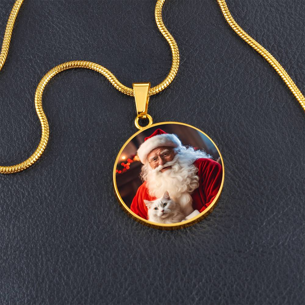 Santa Claus' Cat Necklace